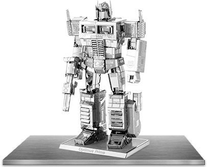 Picture Of Transformers - Metal Earth Optimus Prime (411x326), Png Download