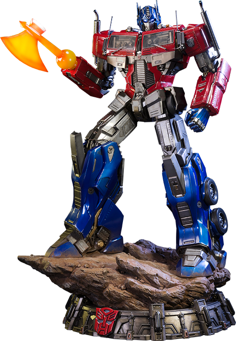 Optimus Prime Transformers Generation 1 Statue - Optimus Prime Statue Cartoon (480x694), Png Download