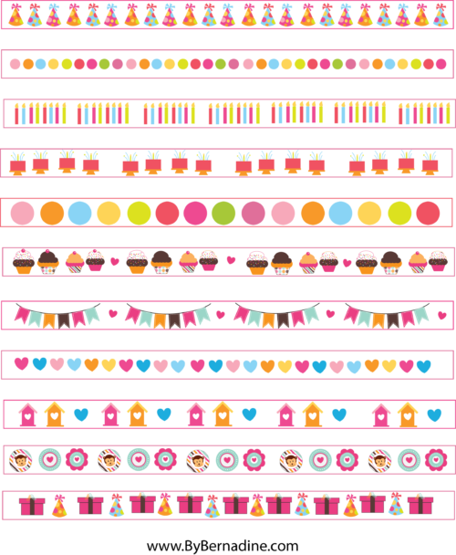 Free Cute Printable Washi Tape Planner Stickers By Sticker For Planner Cute Printable Full Size Png Download Seekpng