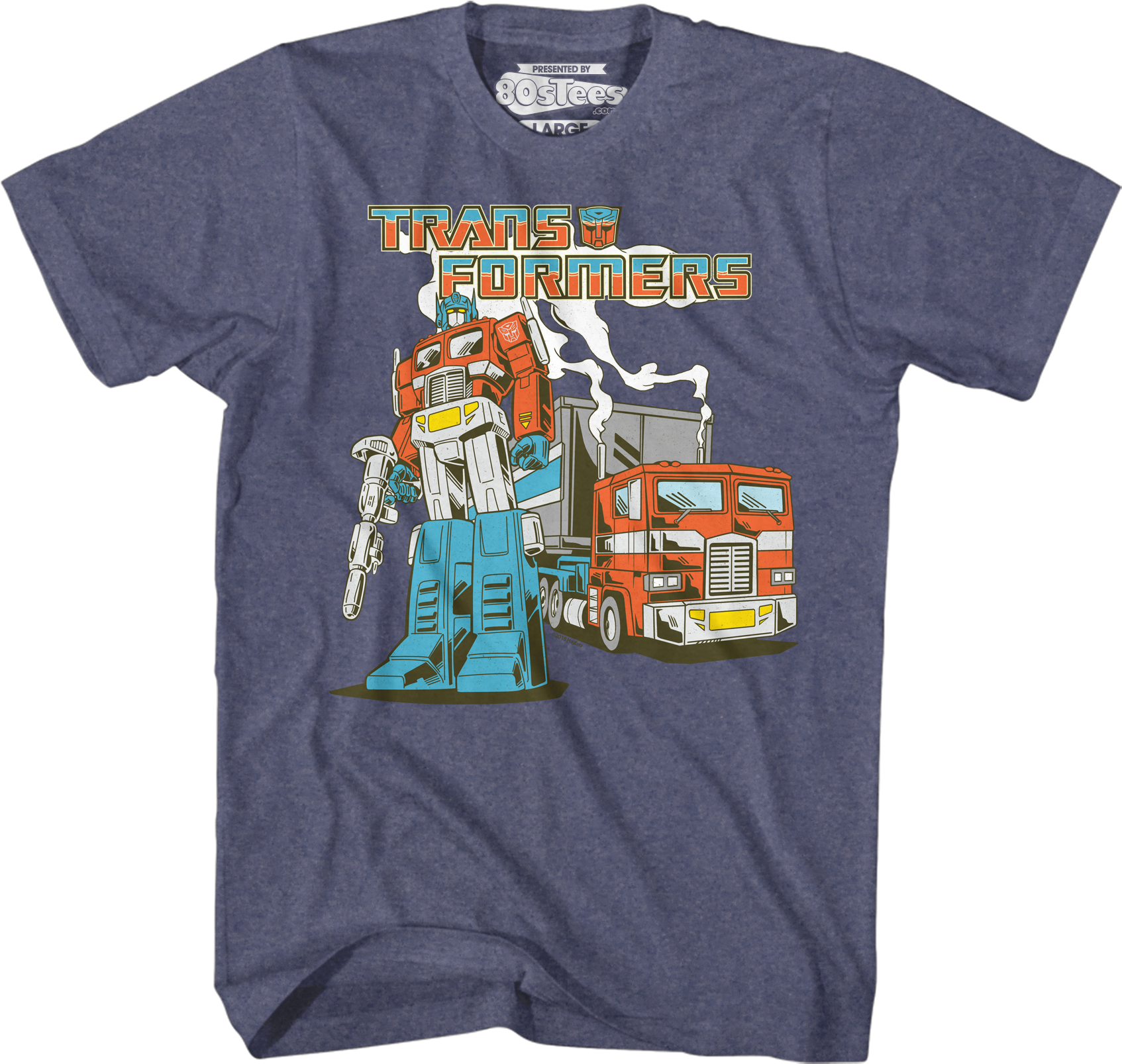 Retro Optimus Prime Transformers T-shirt - T Shirt (1700x1607), Png Download