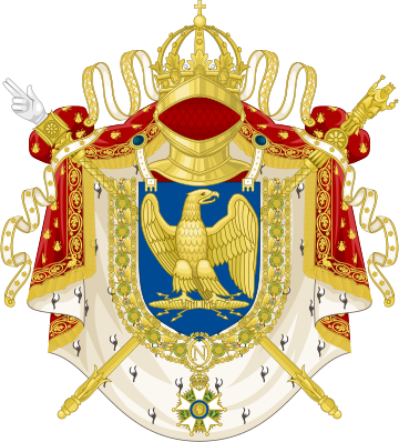 Coat Of Arms - French Empire Coat Of Arms (360x398), Png Download