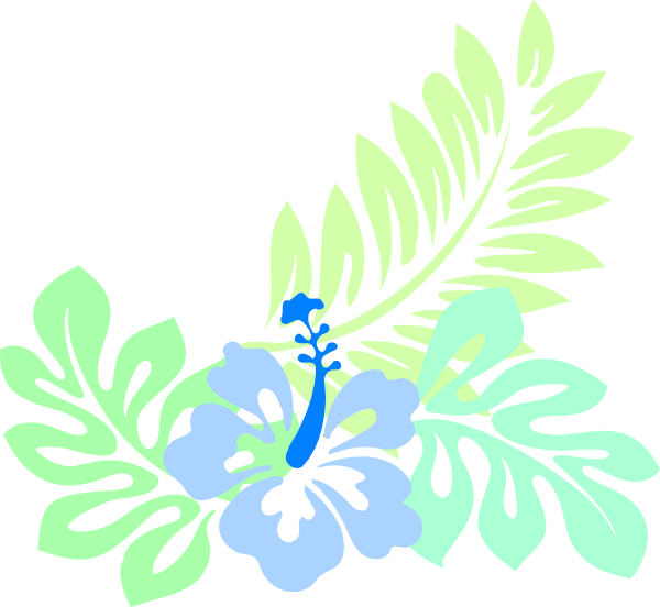 Hawaiian Blue Svg Clip Arts 600 X 552 Px (600x552), Png Download
