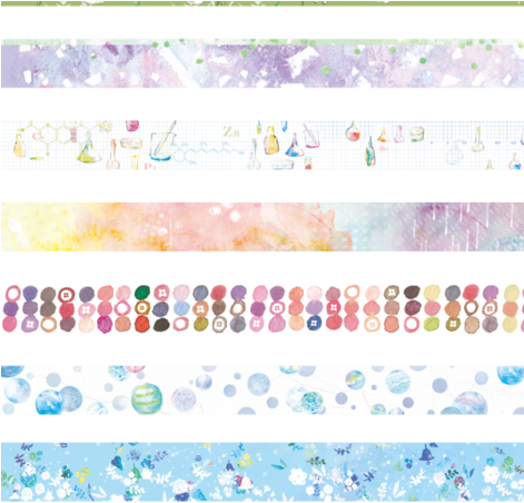 Washi Tape Fabric By Polly On The Terrace On Spoonflower - Textile (470x470), Png Download