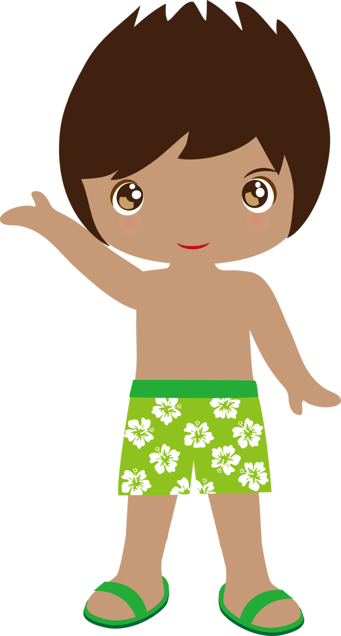 ○‿✿⁀summer‿✿⁀○ Beach Clipart, Summer Clipart, Hawaiian - Hawaiian Boy Clip Art (687x1280), Png Download