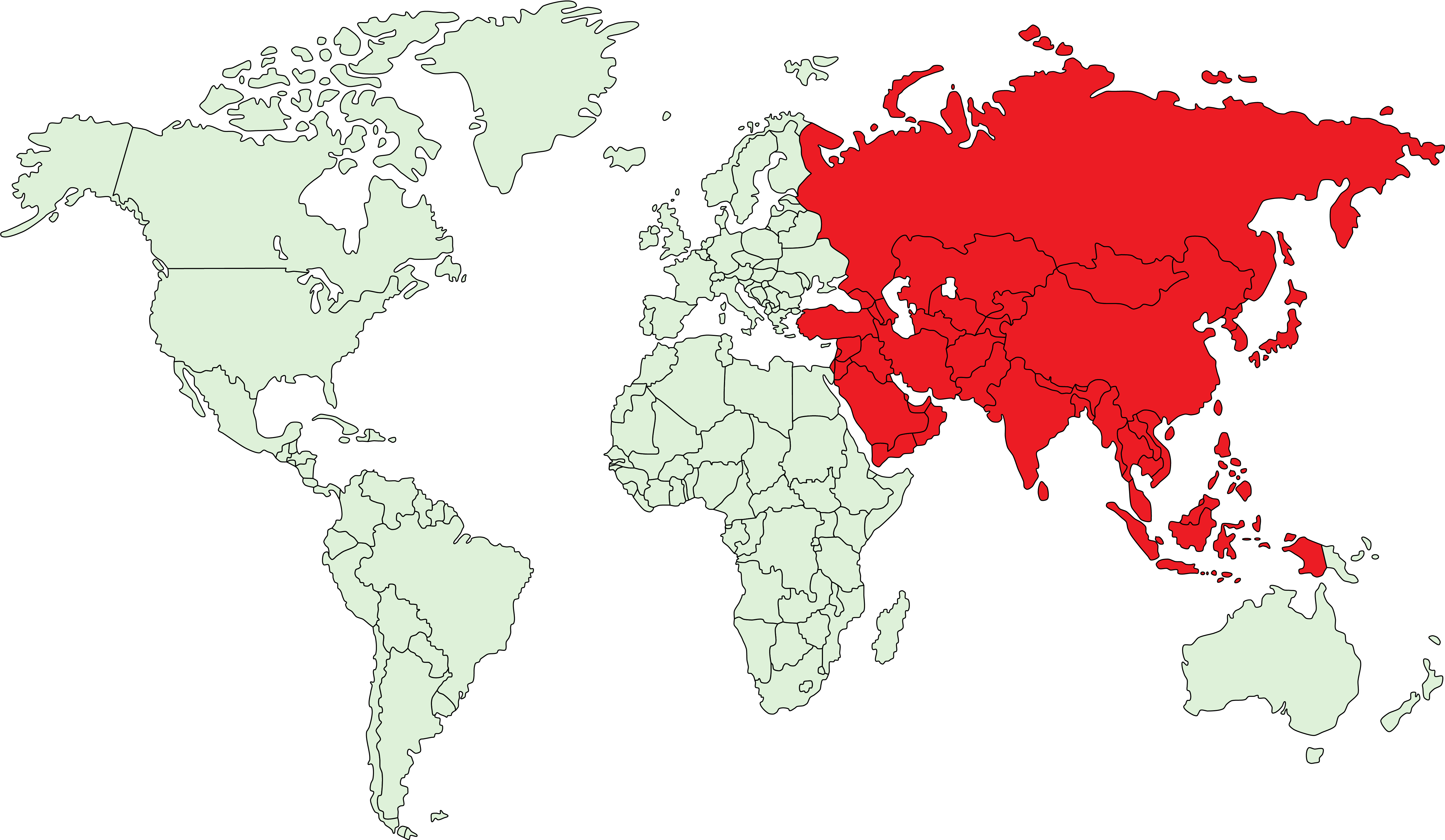 France United States Globe World Map Vector Image 6201 - Map Of Netherlands On World Map (6201x4100), Png Download