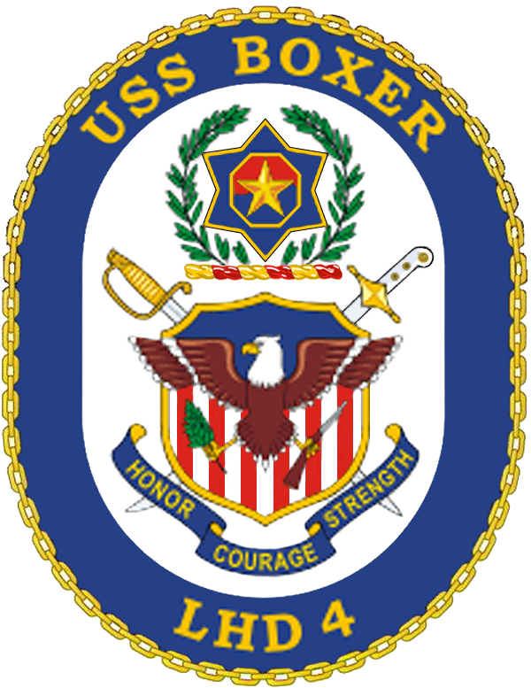 Uss Boxer Coa - Paul Ignatius Ddg 117 (600x777), Png Download