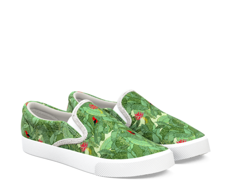 Hawaiian Rainforest Greenery - Greenery Shoes (480x480), Png Download