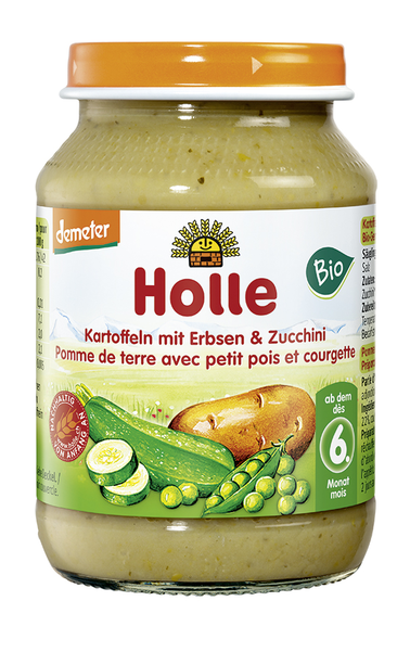 Potatoes, Peas And Zucchini - Holle Zucchini, Pumpkin & Potatoes, 190g (600x600), Png Download
