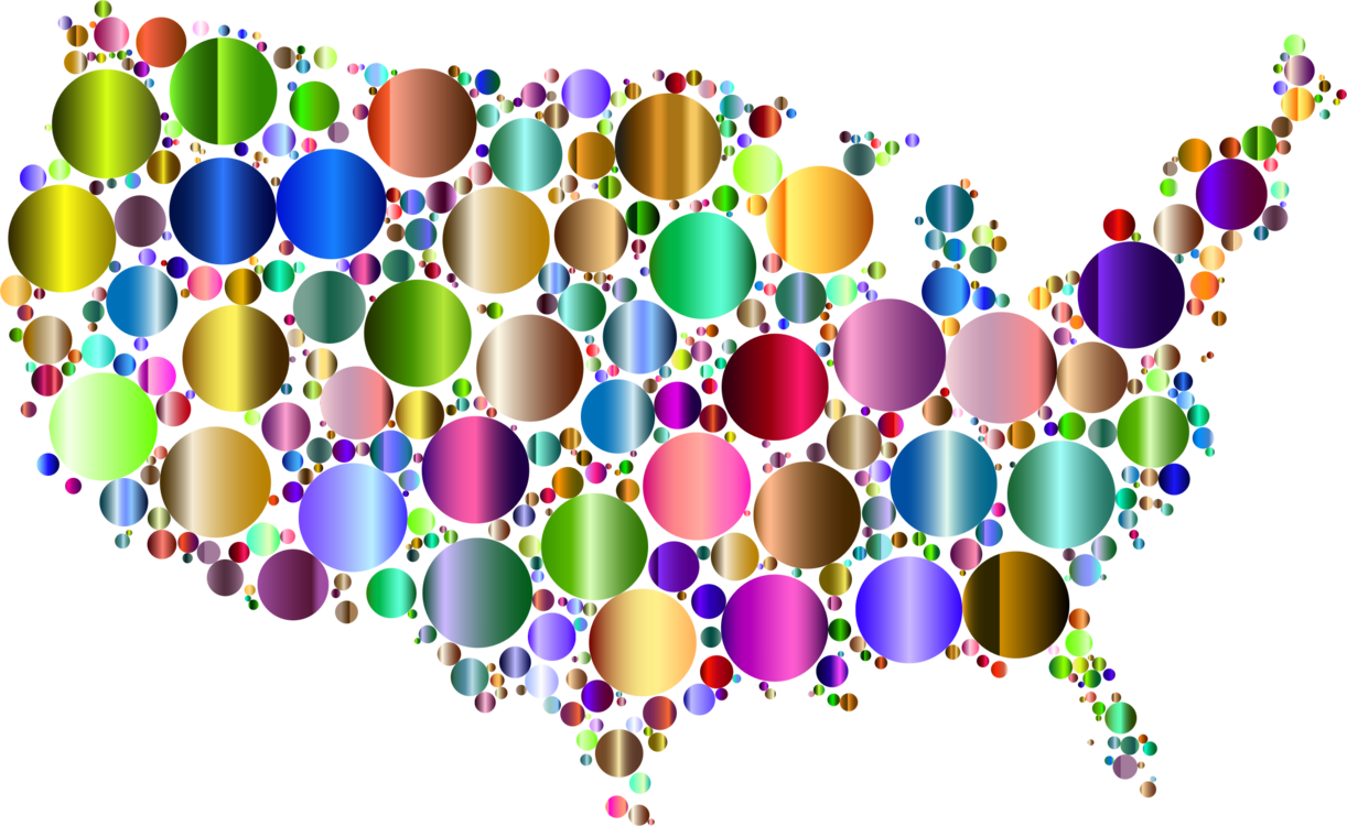 Flag Of The United States World Map Computer Icons - Circle (1222x750), Png Download