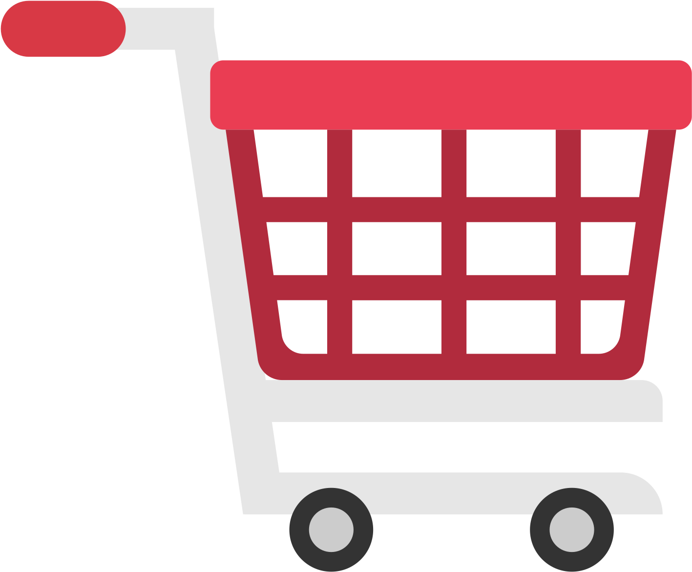 Open - Shopping Cart Flat Icon (2000x2000), Png Download