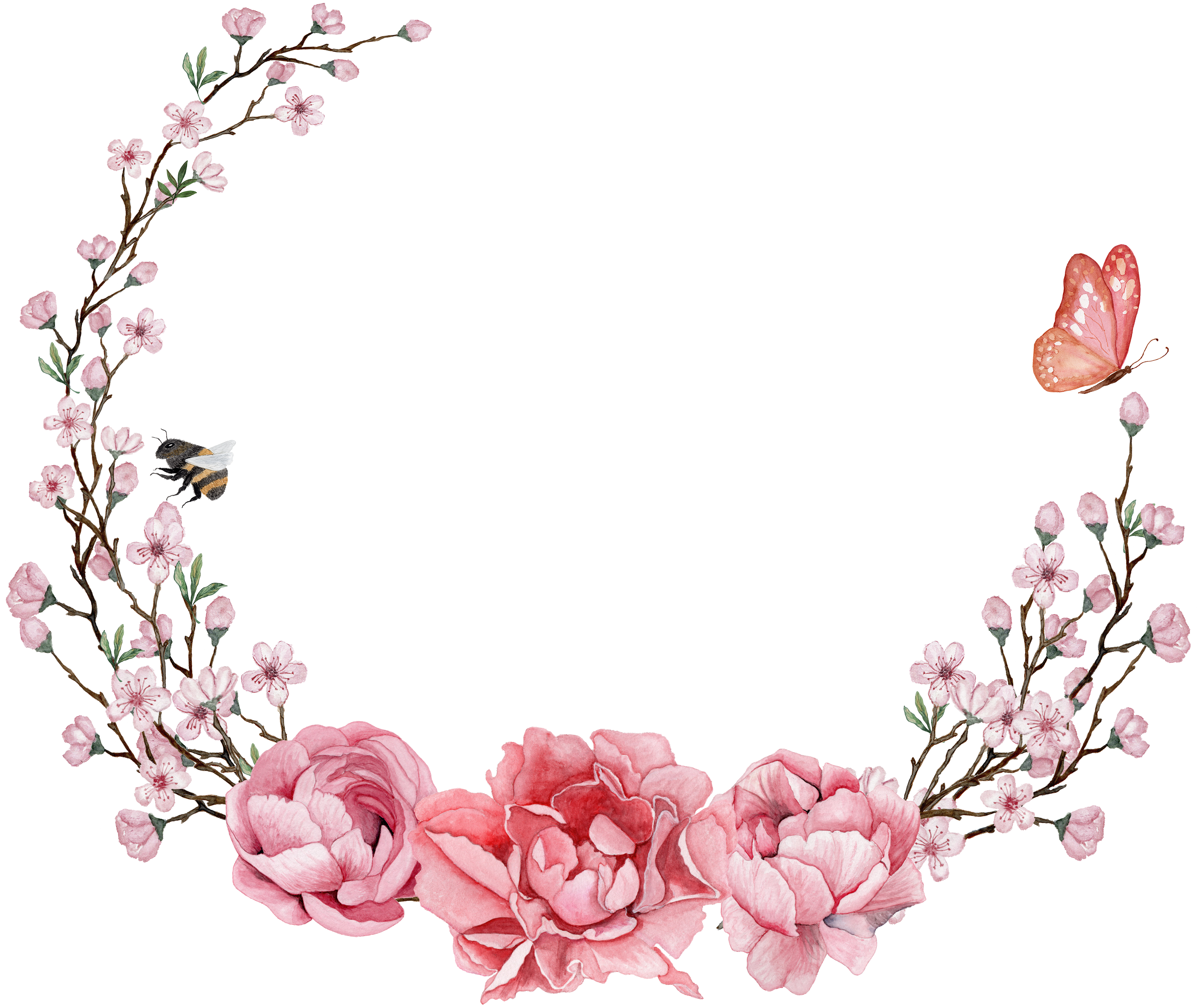 H817 - Wreath (3000x3000), Png Download