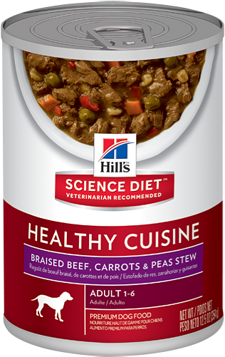 Sd Adult Healthy Cuisine Braised Beef Carrots And Peas - Hill's Science Diet Healthy Cuisine (500x500), Png Download