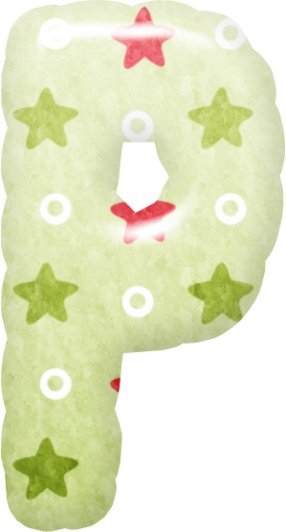 Red Stars Alphabet 021 286×532 Píxeles - Construction Paper (286x532), Png Download
