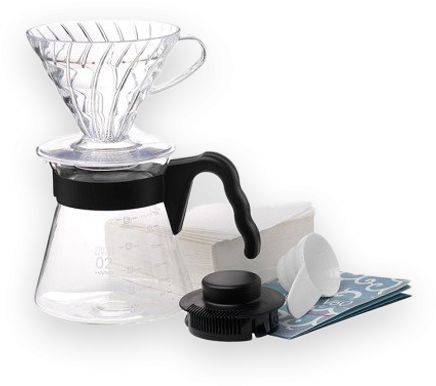 Hario V60 4-cup Kit - Hario Complete Coffee Pour Over Kit (500x500), Png Download