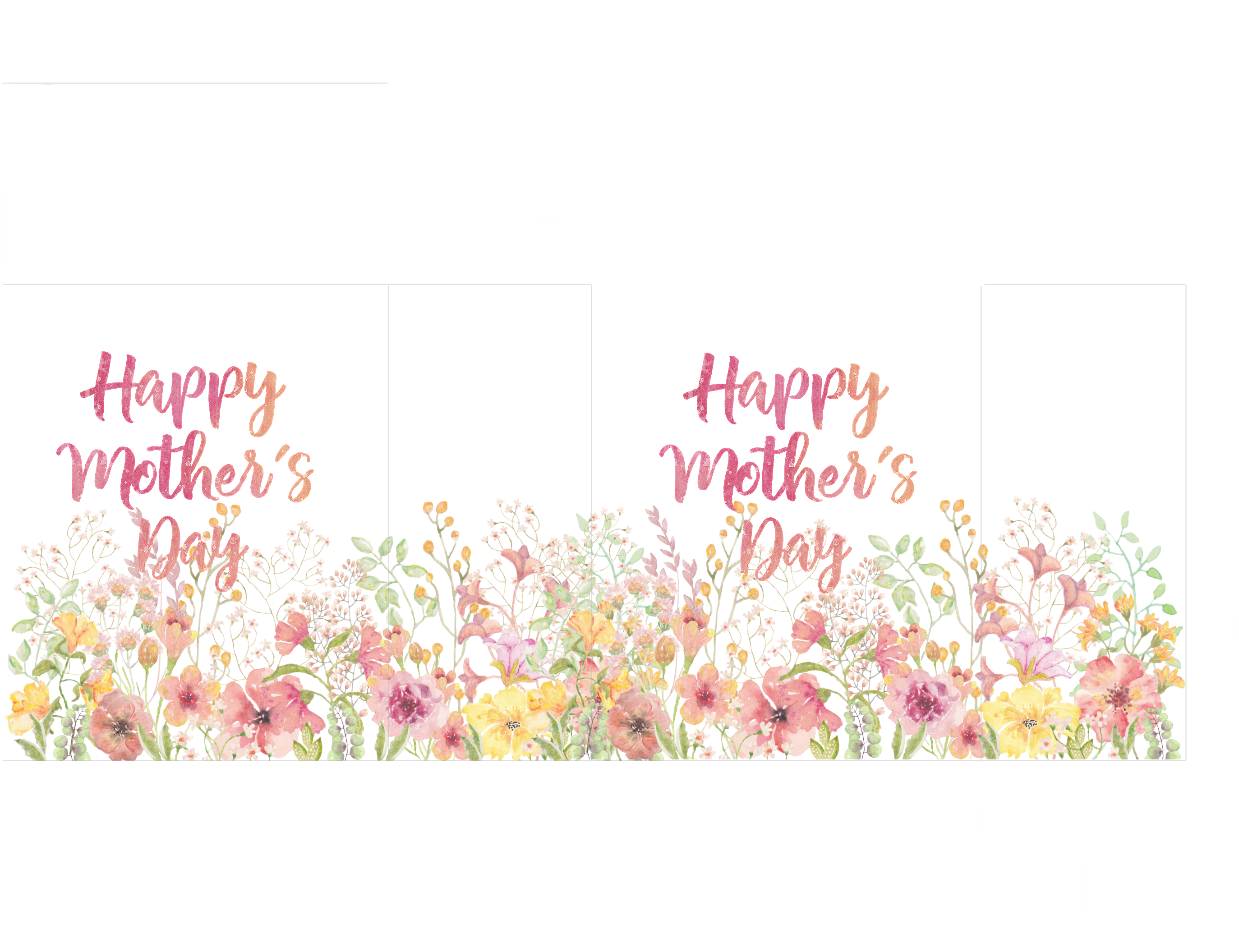 Mother's Day Gift Box Png - Mother's Day Printable Gift Box (3300x2550), Png Download