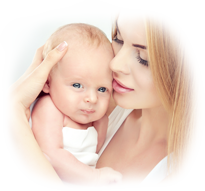 Baby With Mother Transparent Image - Mother And Baby Png (406x379), Png Download