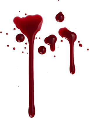 Dripping Blood Png Blood Drips - Realistic Blood Drip Png (304x400), Png Download