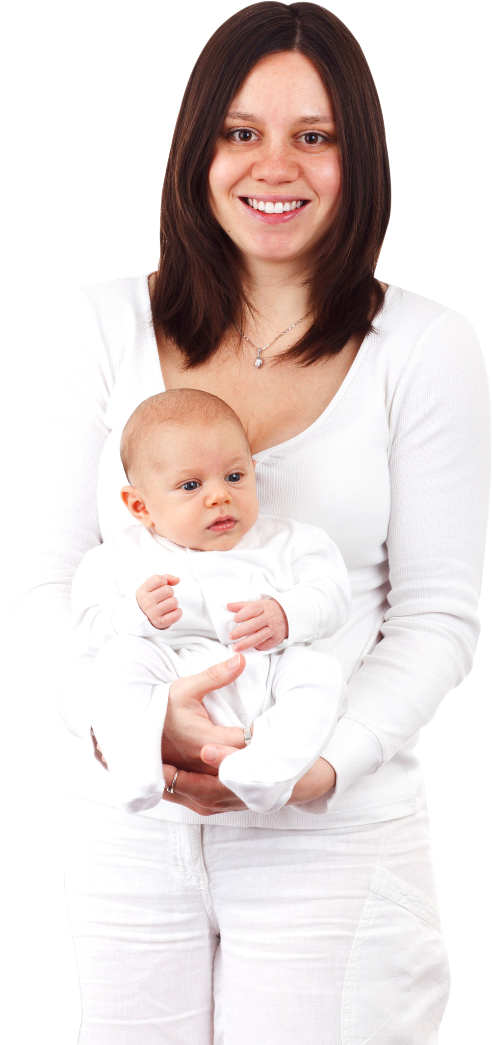 Download Mother Holding Her Baby Png Image - Holding A Baby Png (500x1012), Png Download