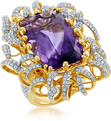 Amethyst (418x475), Png Download