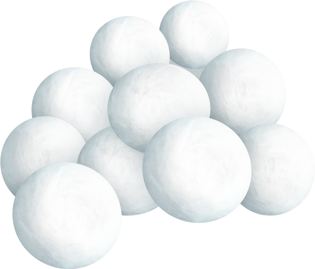 Pile Of Snowballs Png Image - Snowball Clipart Png (1028x875), Png Download