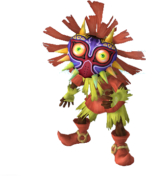 Skull Kid Zmm3d - Skull Kid Zelda (385x384), Png Download