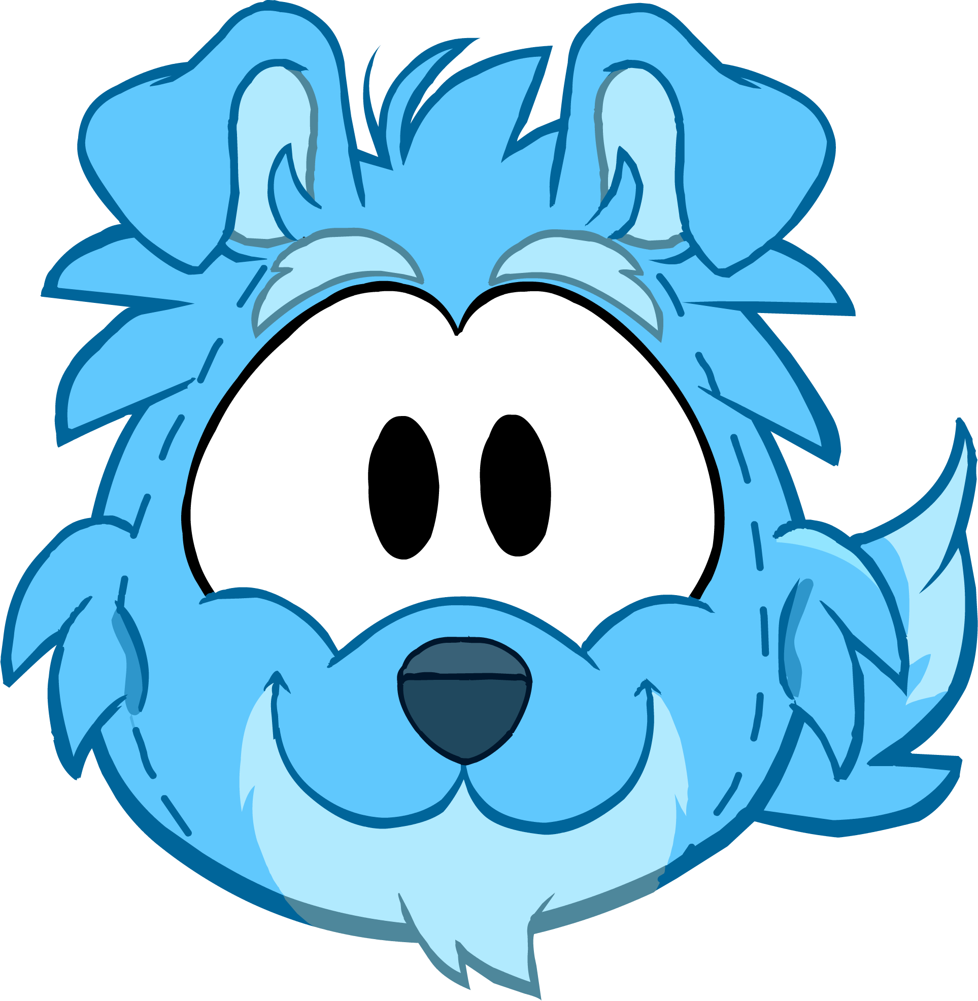 Banner Royalty Free Download Blue Collie Costume Club - Club Penguin Blue Border Collie (1927x1973), Png Download