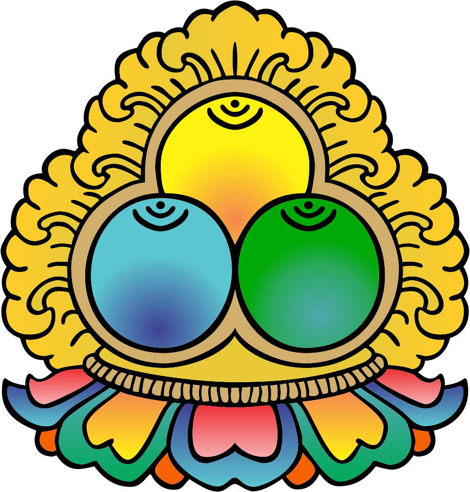 Open - Three Jewels Of Buddhism (1000x1044), Png Download