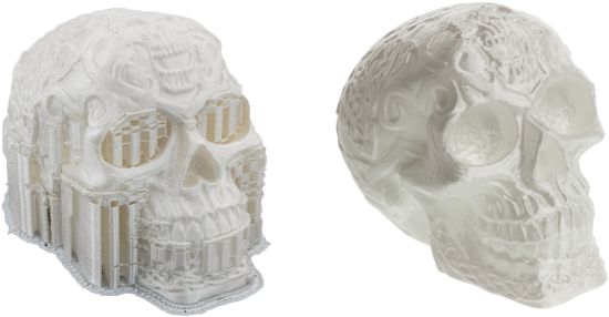 Celtic Skulls Compressed Copy - 3d Print Remove Support (1200x400), Png Download