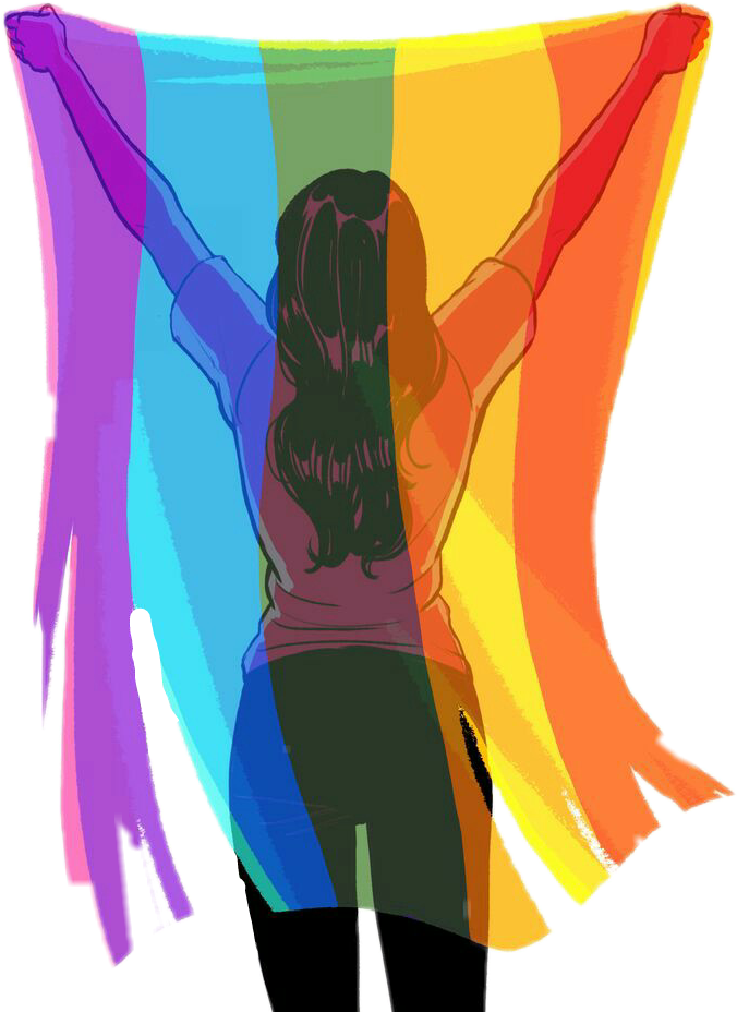 Graphic Free Stock Png Stickers Pinterest - Apoyo A La Comunidad Lgbt (676x928), Png Download