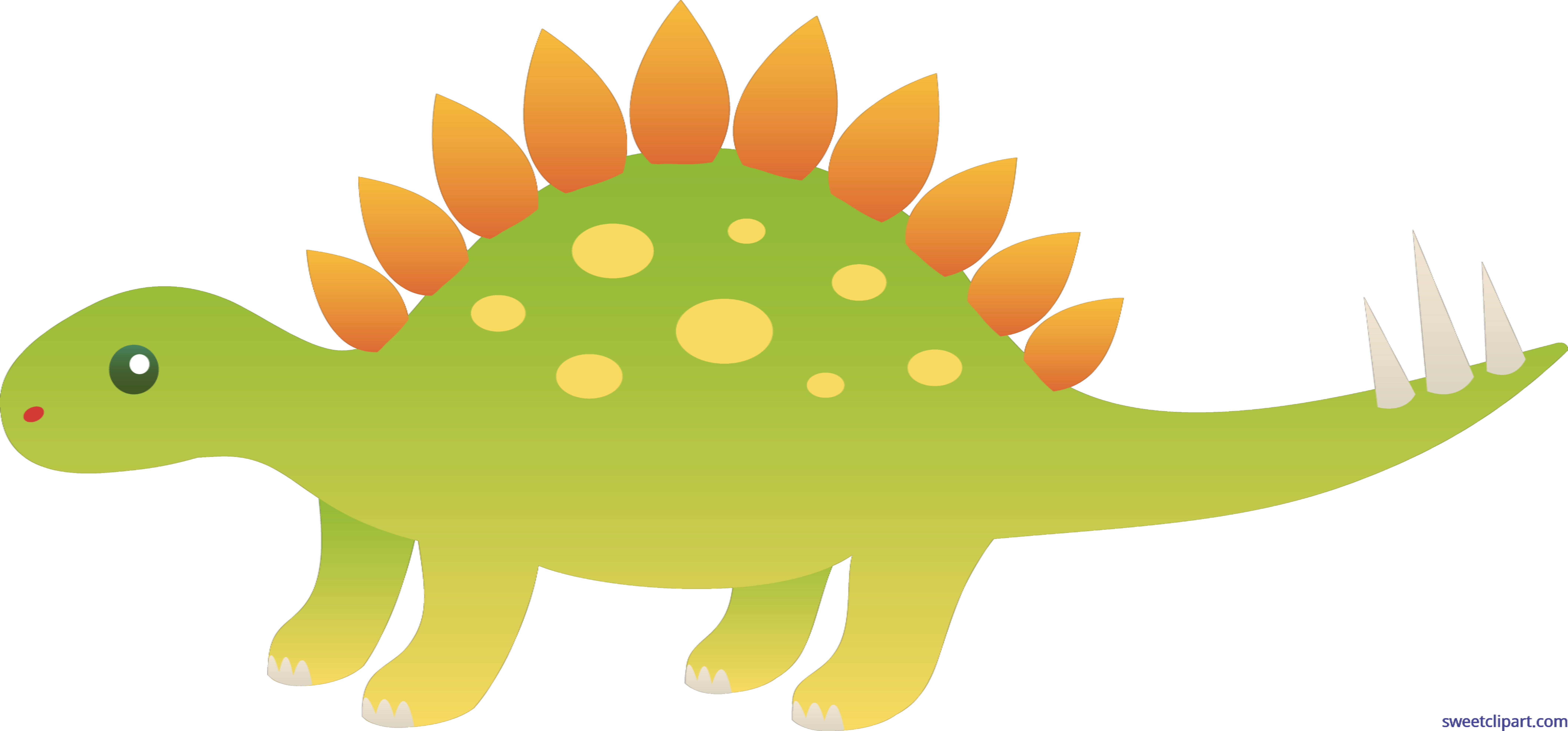 Baby Brontosaurus Apatosaurus Brachiosaurus Stegosaurus - Dinosaur Clipart (8469x3948), Png Download