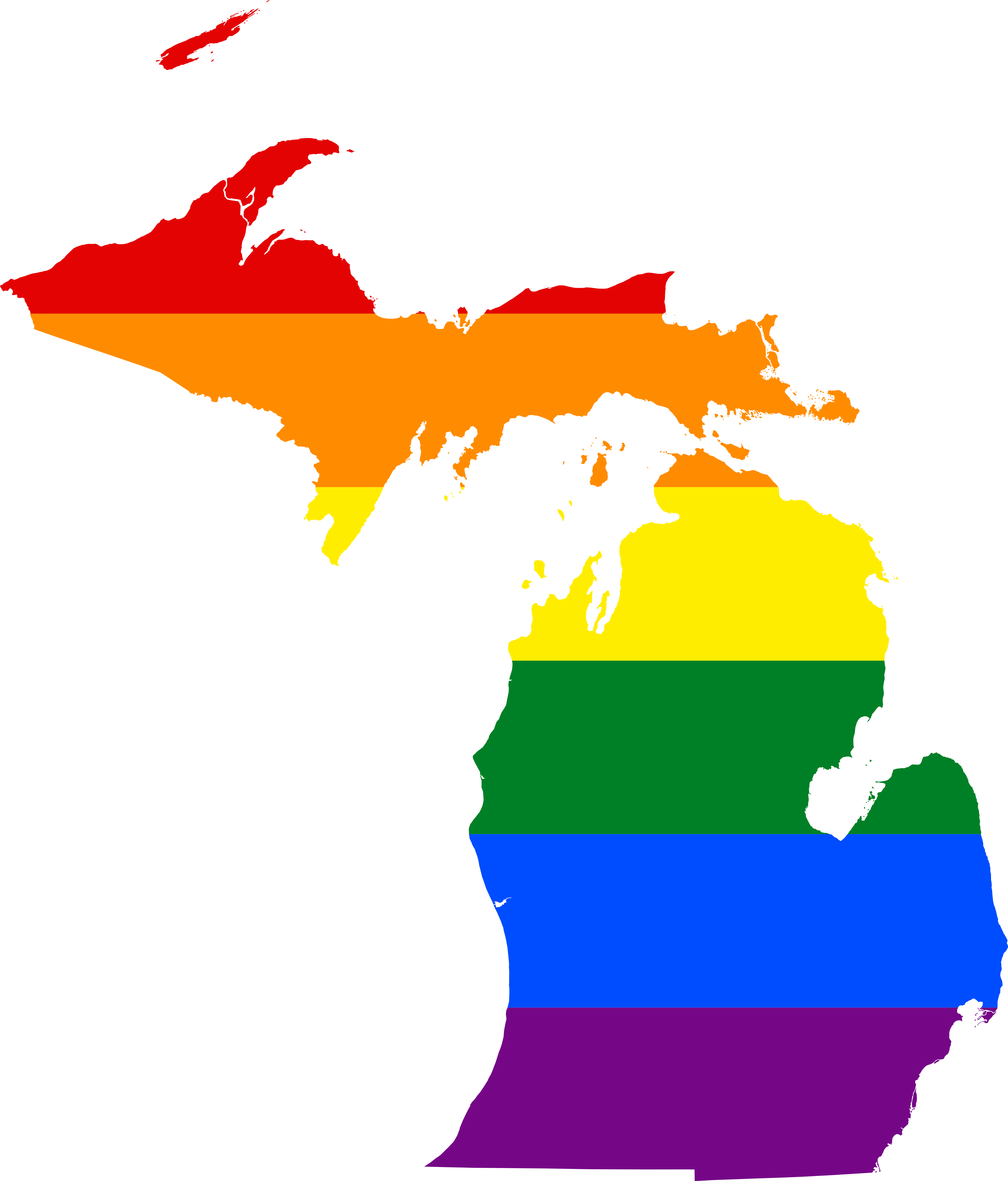 Michigan's Laws Make Discrimination Against Lgbt Legal - Chronic Wasting Disease Michigan Map (2400x2810), Png Download