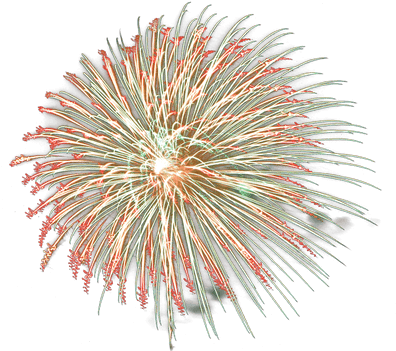 Best Fireworks White Background Transparent Red And - Fuochi D Artificio Png (400x400), Png Download