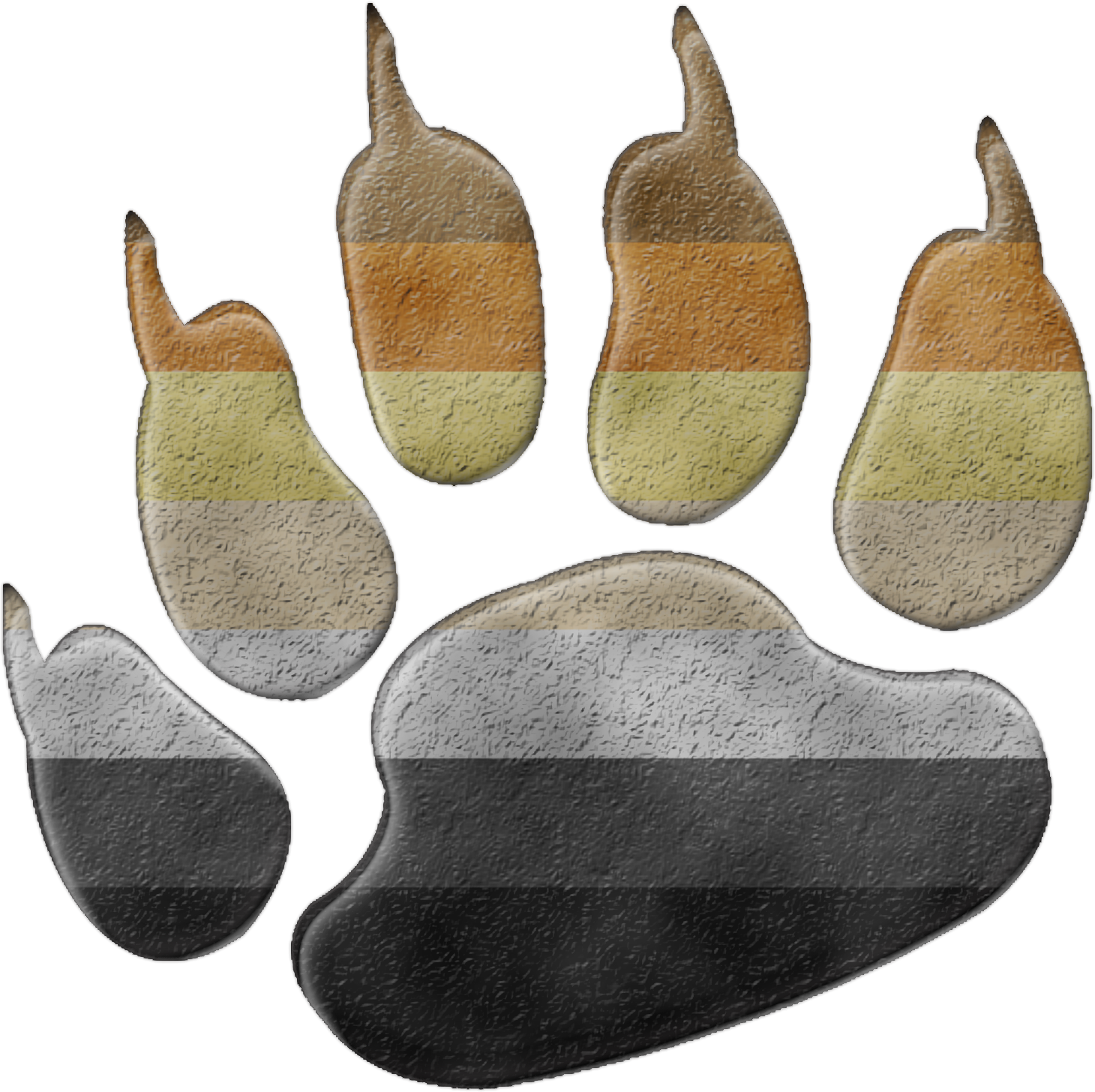 Gay Bear Pride Stripes Bear - Gay Bear Logo Png (1460x1456), Png Download