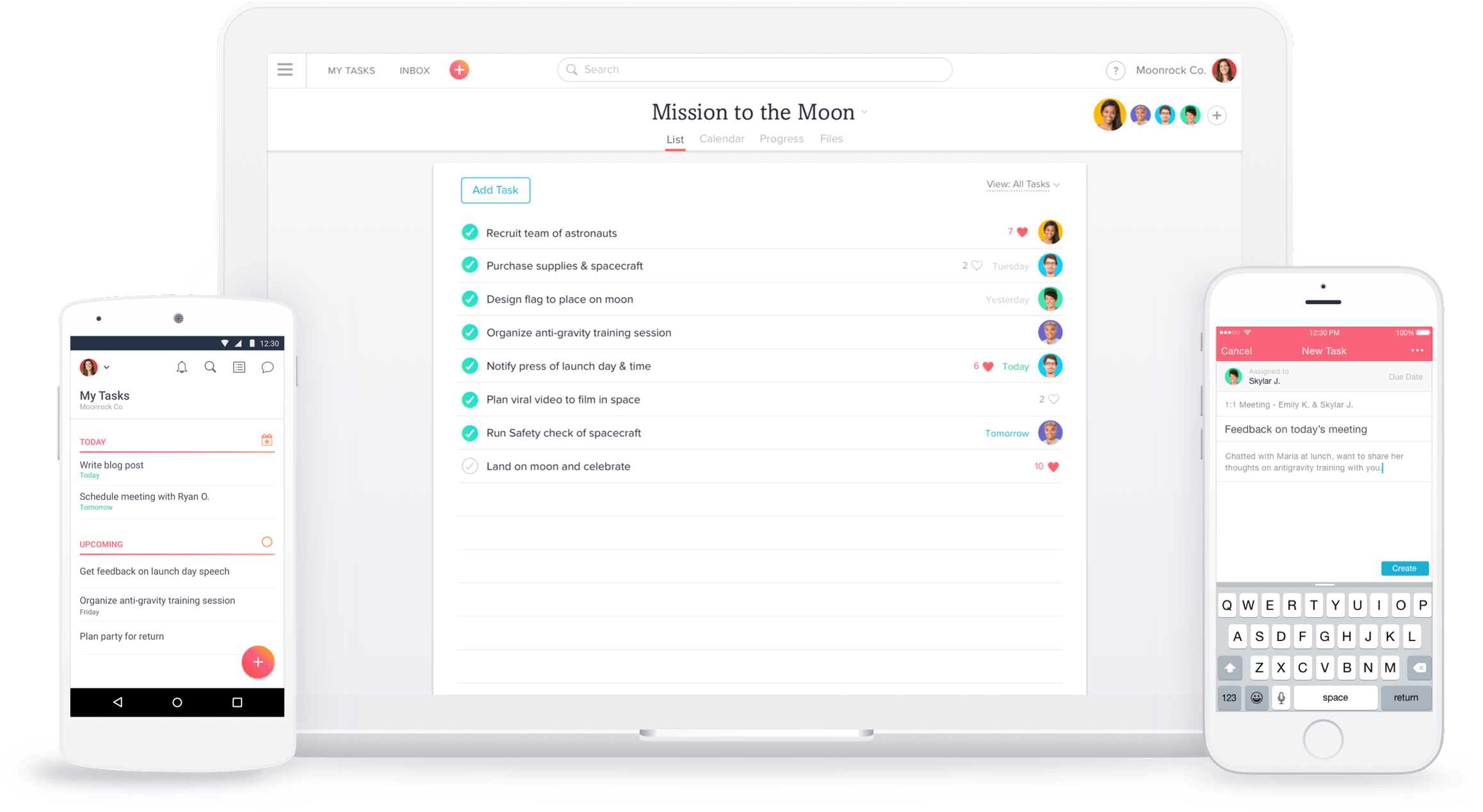 Asana For Mobile Is The Best Way To Track Your Work - Asana (2500x1439), Png Download