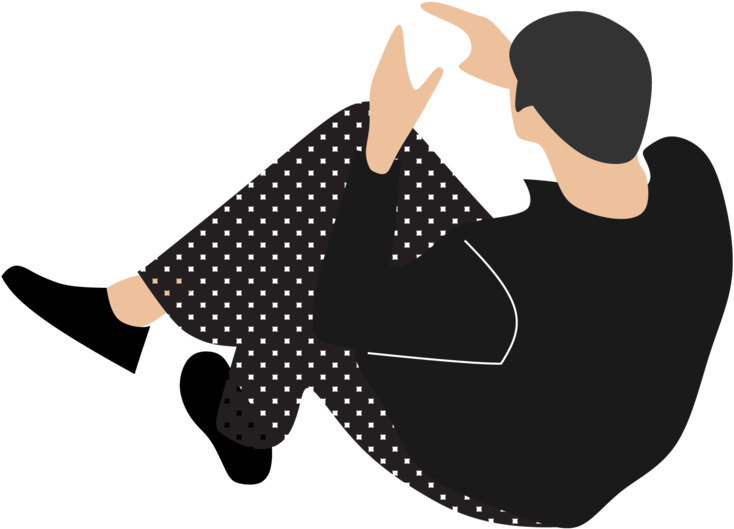 A - Log - Png People Above Sitting (1000x1000), Png Download