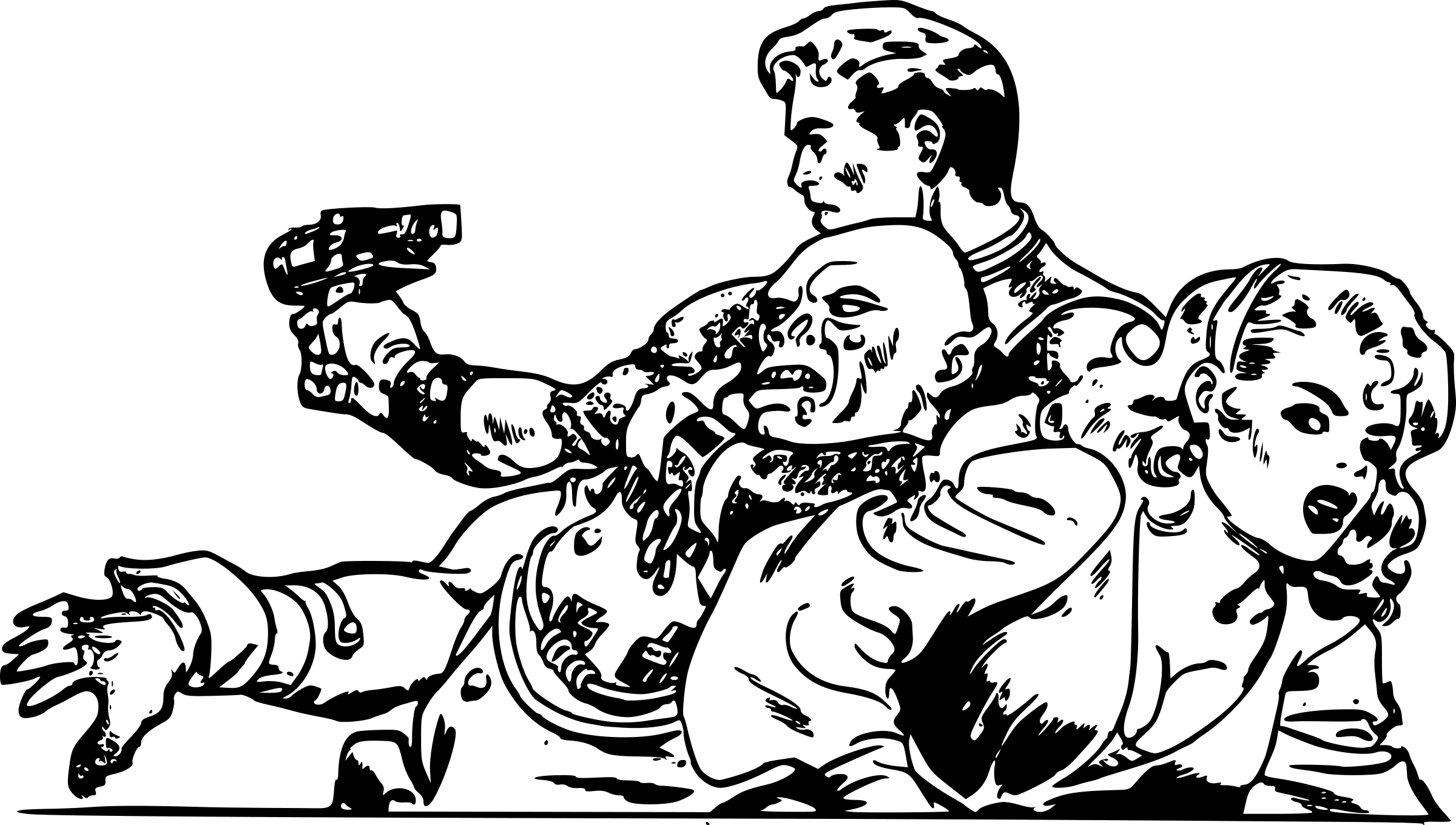 Comics And Fantasy - Scifi Clipart Black And White (2400x1359), Png Download