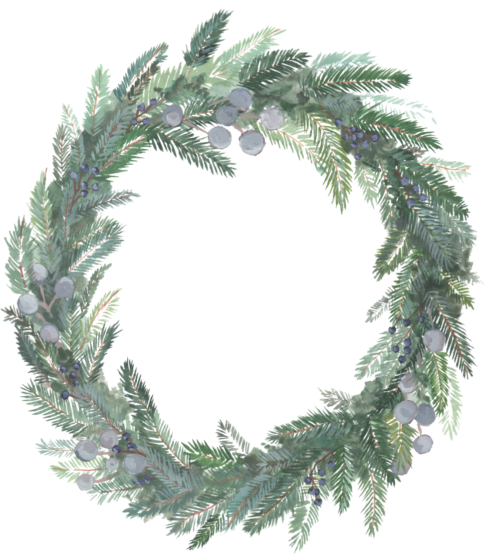 Mer Wreath - Wreath (1000x1123), Png Download