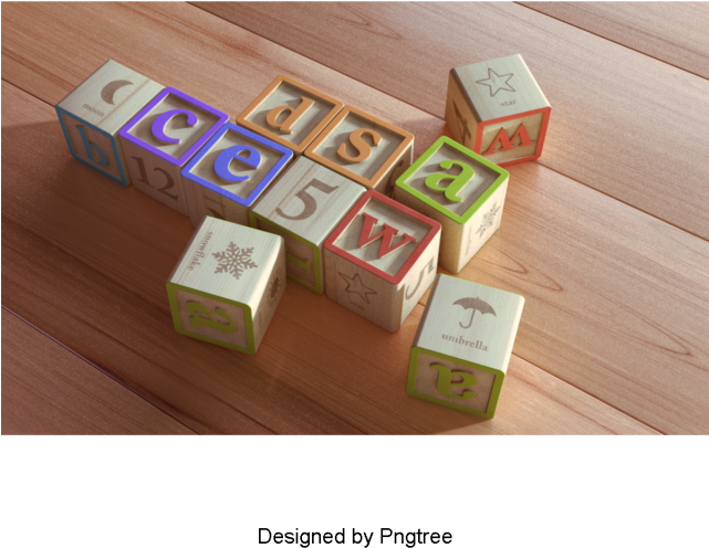 Beautiful Cartoon Cute Retro Building Block Toys Background, - Toy (360x360), Png Download