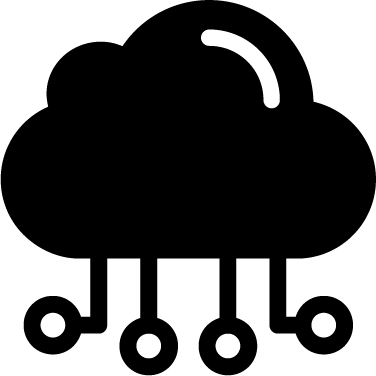 Cloud Computing - Cloud Computing Icon White (376x376), Png Download