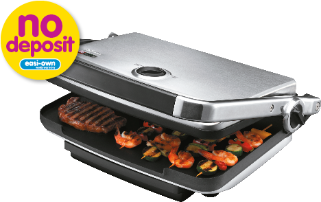 Sunbeam Large Grill & Sandwich Press - Sunbeam - Gc7850b - Cafe Contact Grill & Sandwich (480x320), Png Download