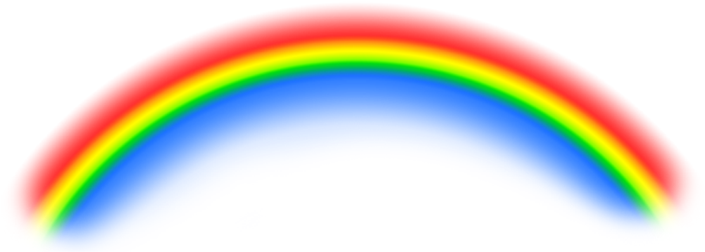 Arco Íris Reto Png (1000x461), Png Download