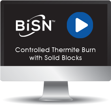 Controlled Thermite Burn With Solid Blocks Video - Dvd (500x415), Png Download