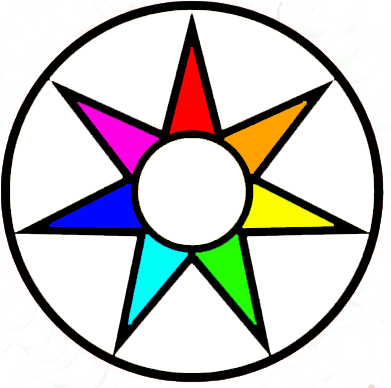 Emblema Fe Circular Arcoiris - Game Of Thrones Faith Of The Seven (399x396), Png Download
