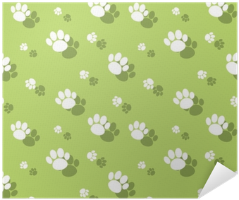 Animal Paw Print Seamless Wildnature Pattern Poster - Wallpaper (400x400), Png Download