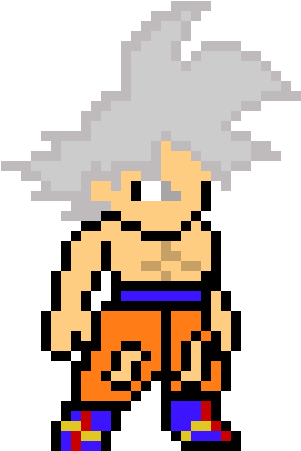 Download 8bit Goku Mastered Ultra Instinct - Ultra Instinct Pixel Art ...