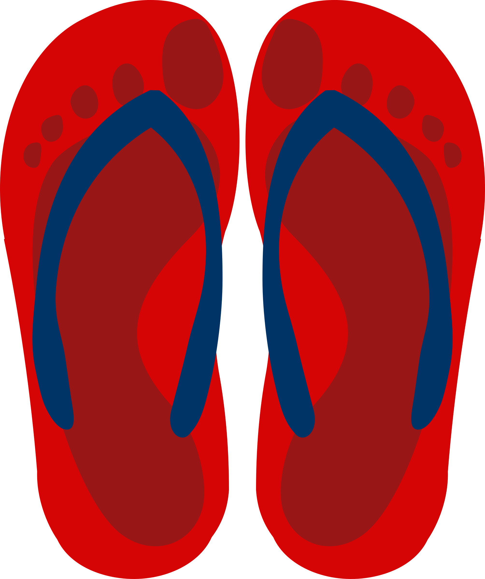 Flip-flops Png - Clip Art (2008x2400), Png Download