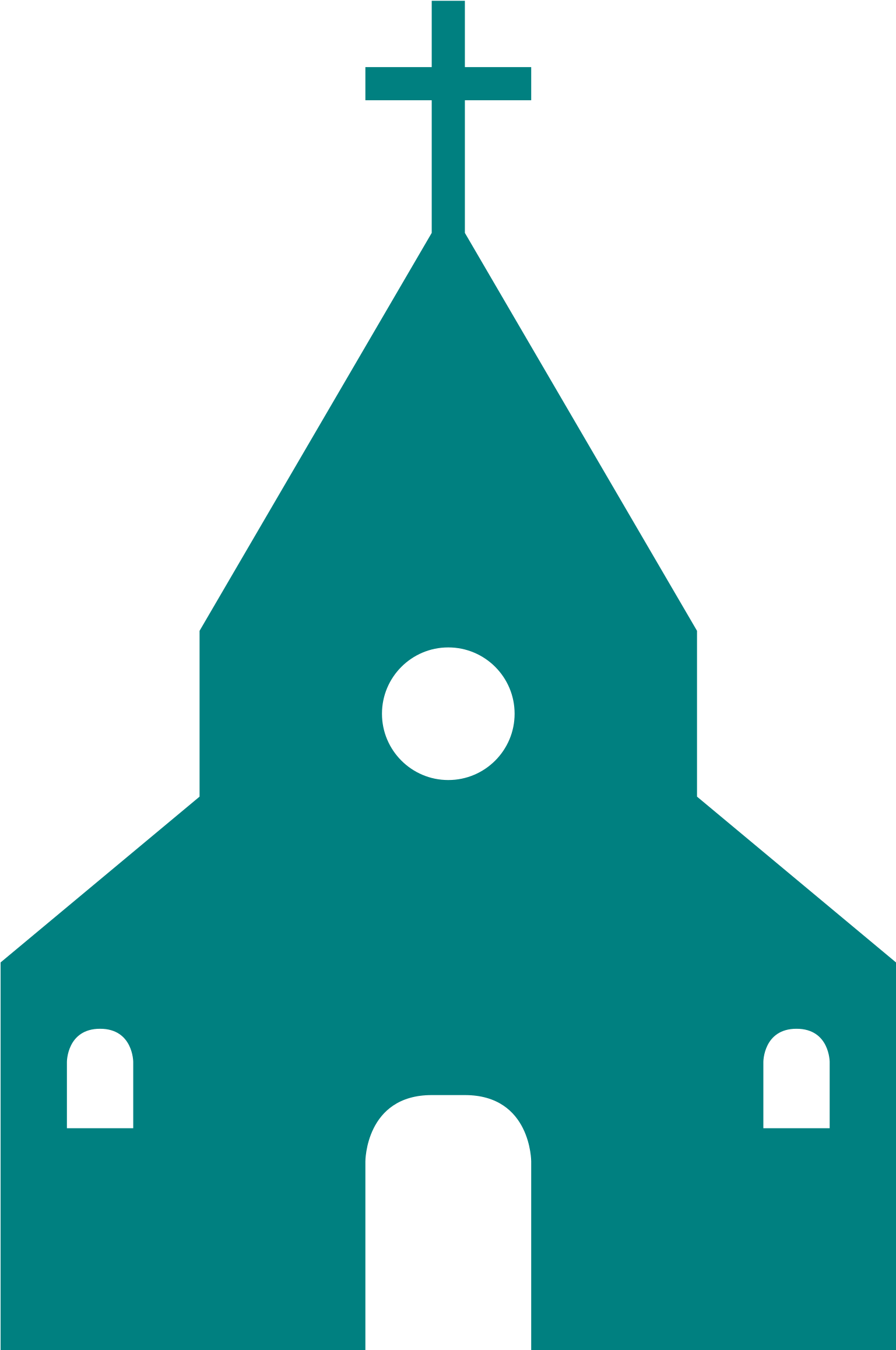 Christian Church Church Service Silhouette Religion - Church Silhouette (750x750), Png Download