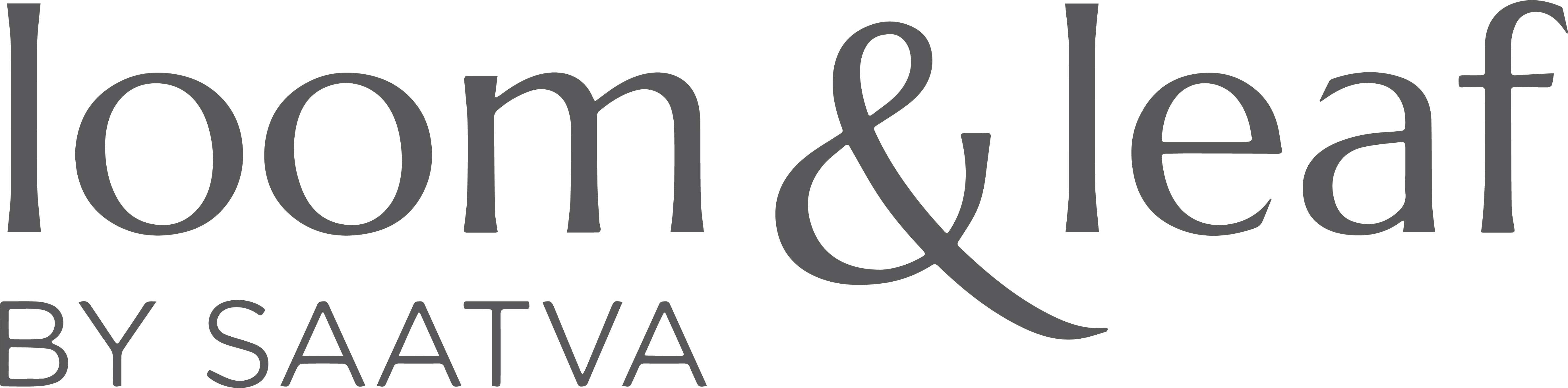 Loom & Leaf Mattress - Loom And Leaf Mattress Logo (5514x1368), Png Download