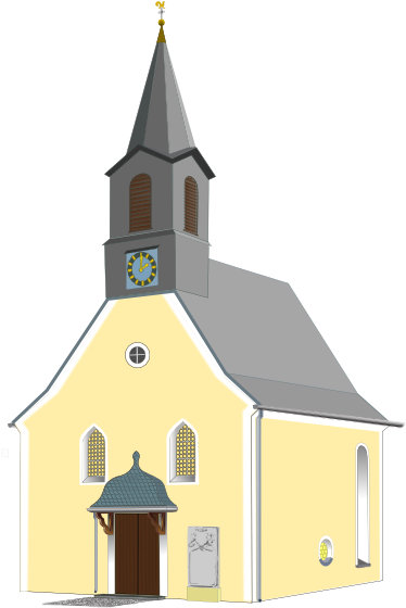 Church Clipart Transparent Background - Church With No Background (401x579), Png Download