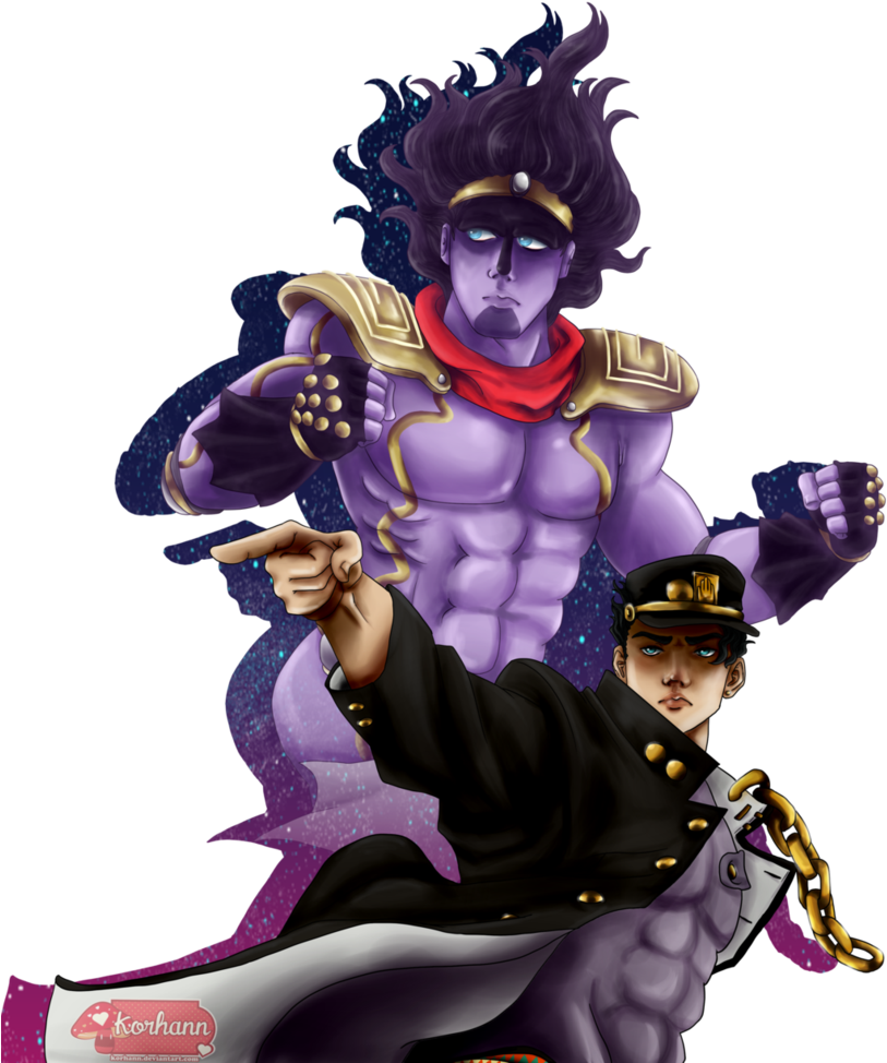 Image Transparent Jotaro Kujo The Crusader By Korhann - Jotaro Kujo Stand Png (814x981), Png Download